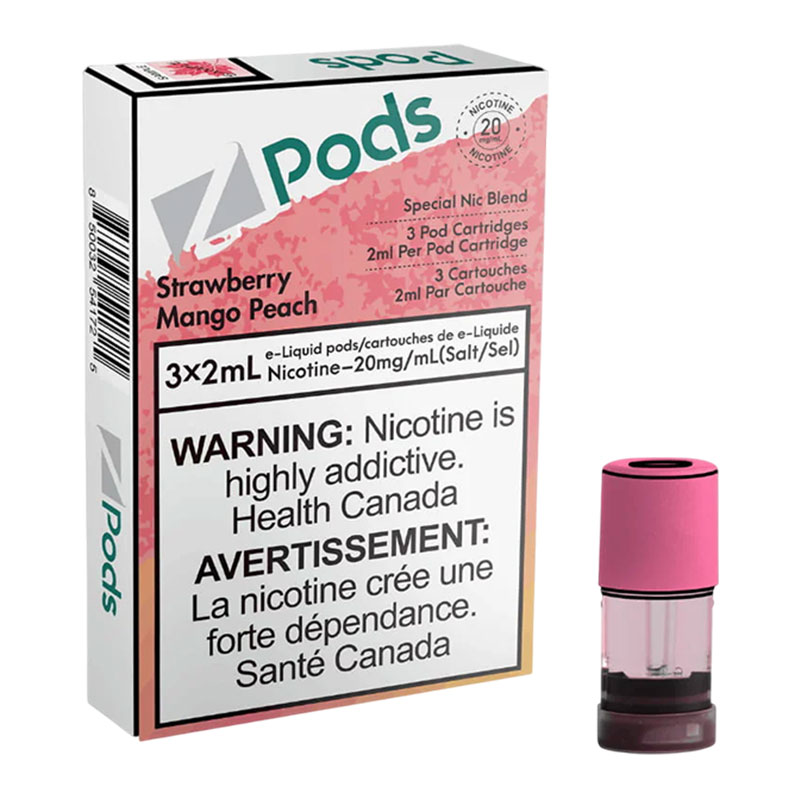 Z POD 2% 3 X 2ML - STRAWBERRY MANGO PEACH