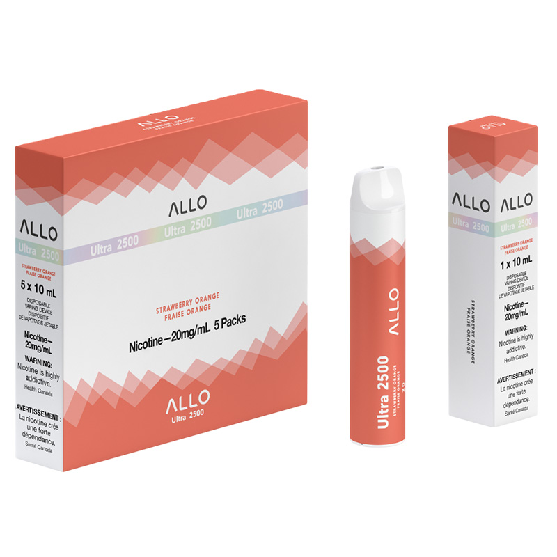 ALLO 2500 STRAWBERRY ORANGE 5 PC CARTON