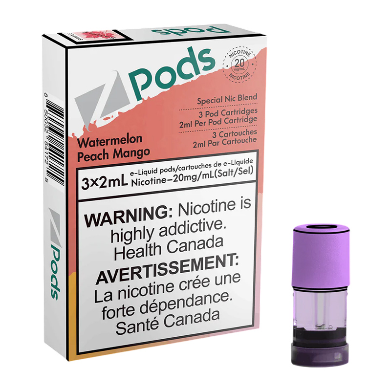 Z POD 2% 3 X 2ML - WATERMELON PEACH MANGO