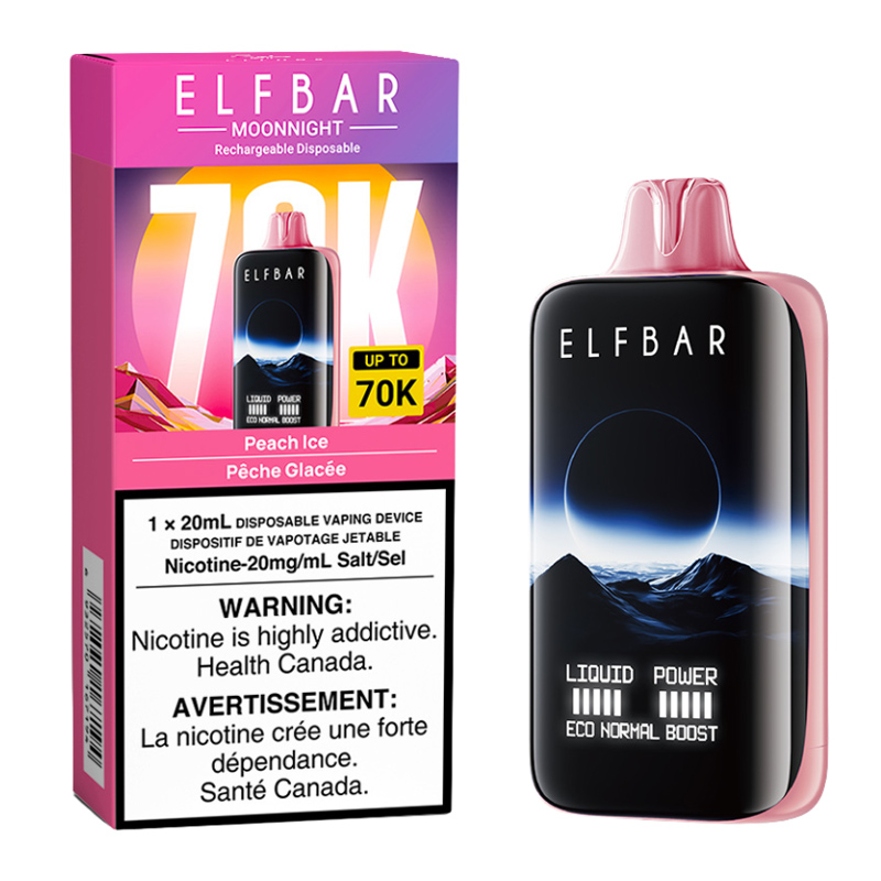 ELFBAR MOONLIGHT 70K - PEACH ICE 5CT