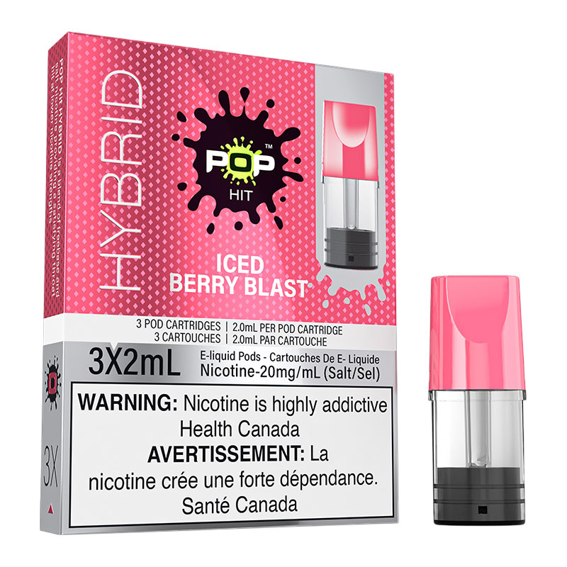 POP HIT HYBRID 3 X 2ML - ICED BERRY BLAST