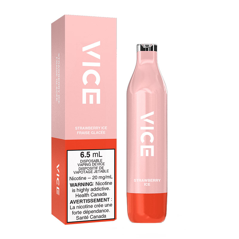 VICE DISPOSABLE STRAWBERRY ICE 6PC CARTON