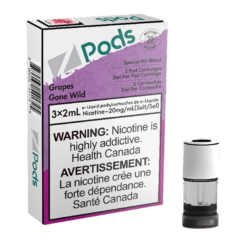 Z POD 2% 3 X 2ML - GRAPES GONE WILD
