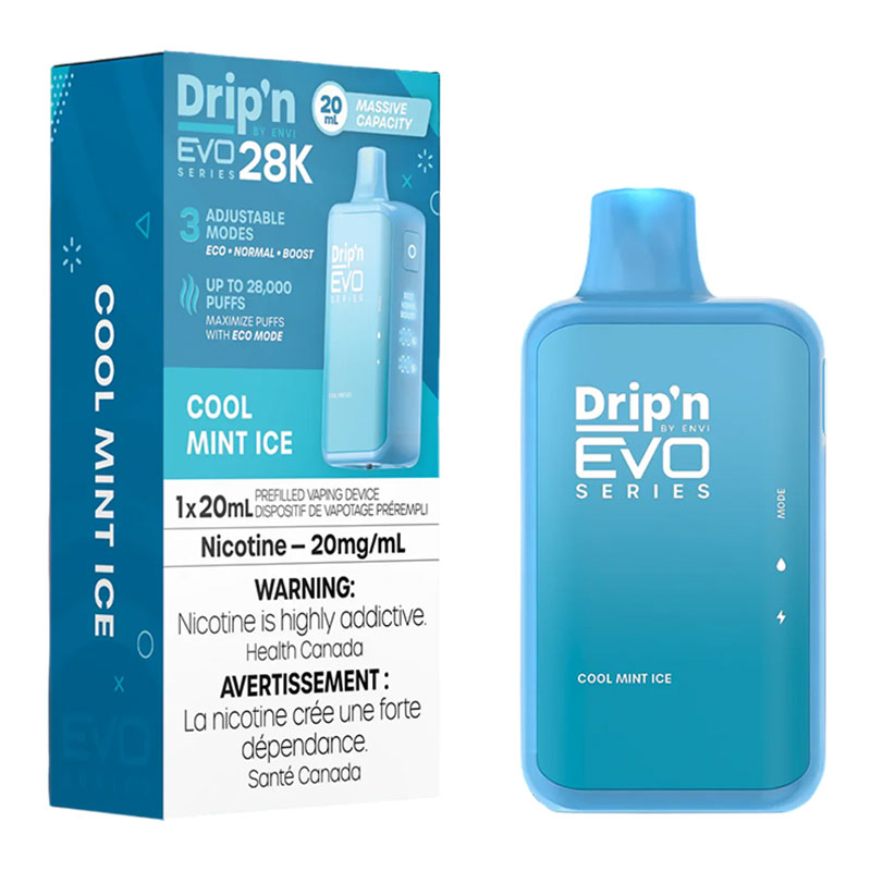 ENVI DRIP'N EVO 28K COOL MINT 5PC CARTON