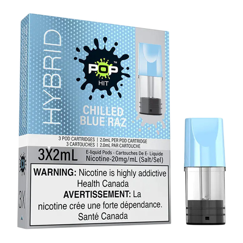POP HIT HYBRID 3 X 2ML - CHILLED BLUE RAZZ