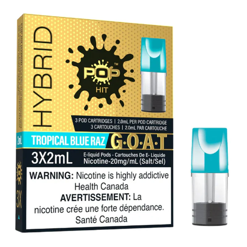 POP HIT HYBRID 3 X 2ML - TROPICAL BLUE RAZZ