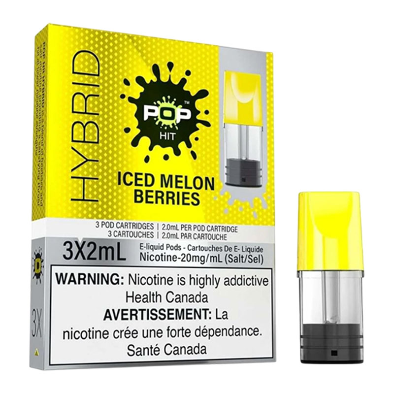 POP HIT HYBRID 3 X 2ML - ICED MELON BERRIES