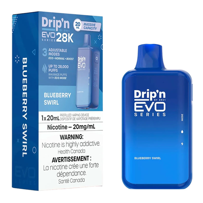 ENVI DRIP'N EVO 28K BLUEBERRY SWIRL 5PC CARTON
