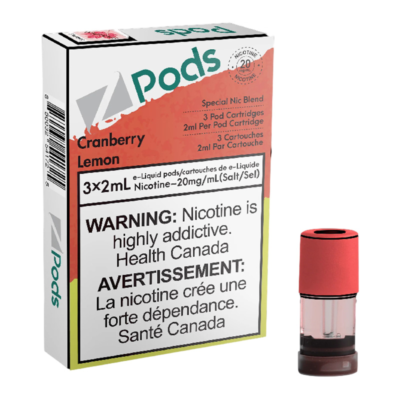 Z POD 2% 3 X 2ML - CRANBERRY LEMON ICE