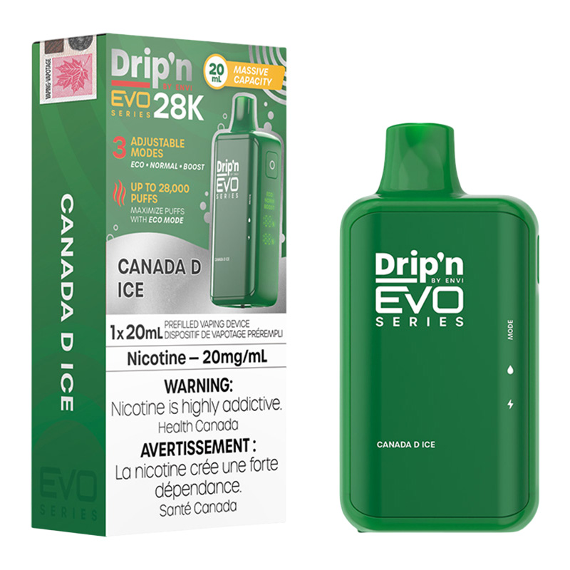 ENVI DRIP'N EVO 28K CANADA D ICE 5PC CARTON