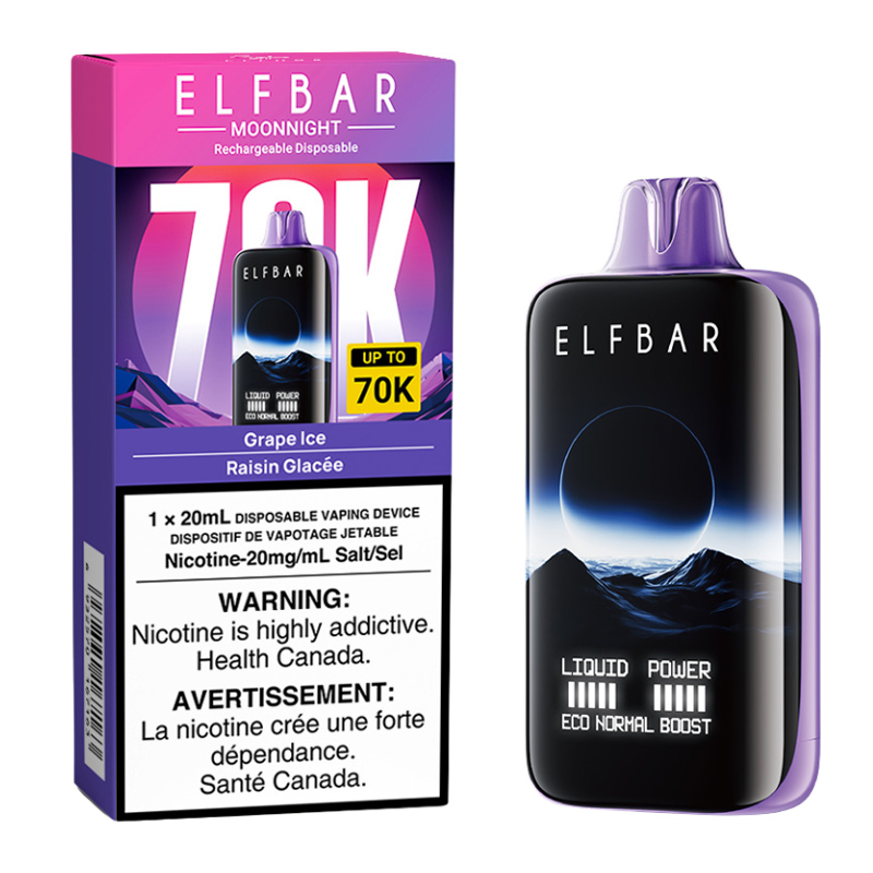 ELFBAR MOONLIGHT 70K - GRAPE 5CT