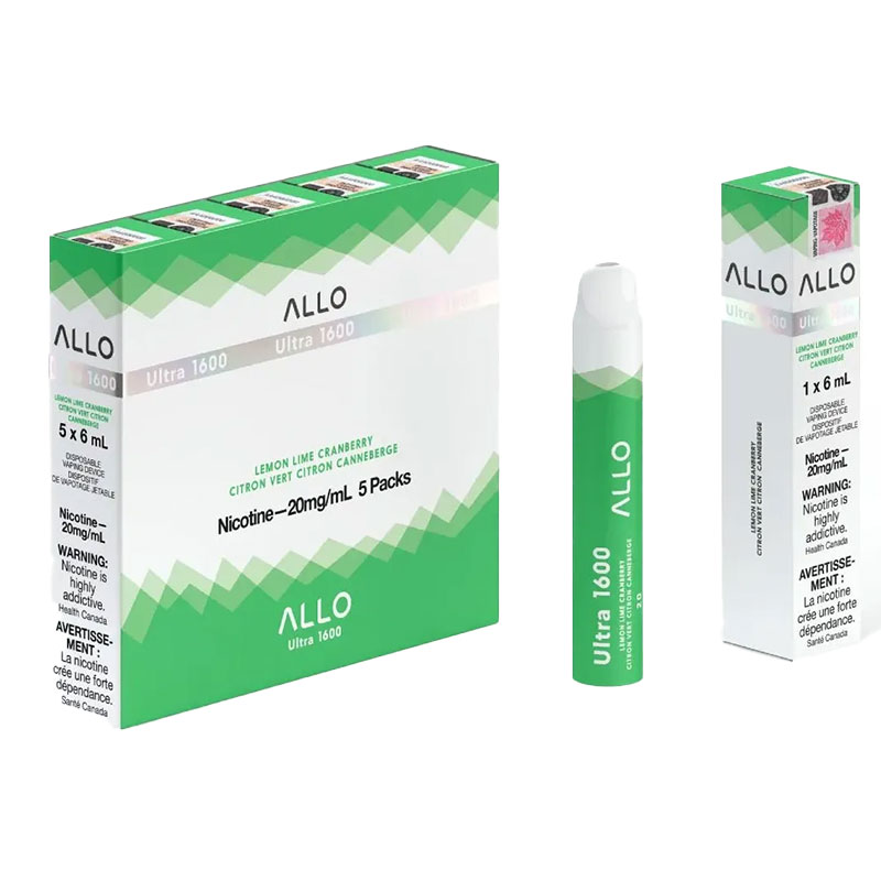 ALLO 1600 LEMON LIME CRANBERRY 5 PC CARTON