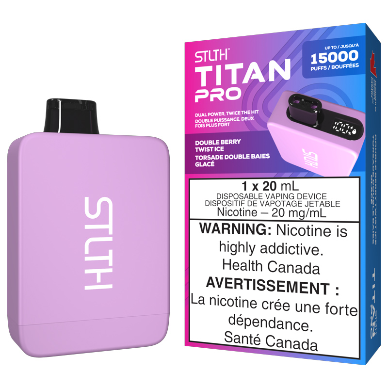 STLTH TITAN PRO DOUBLE BERRY TWIST ICE 5PC
