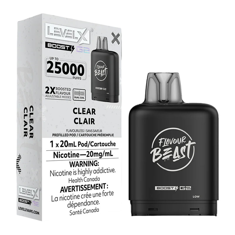 FLAVOUR BEAST LEVEL X BOOST CLEAR 6PC