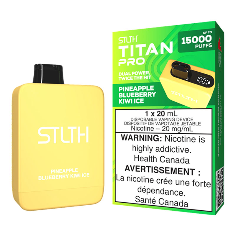 STLTH TITAN PRO PINEAPPLE BLUEBERRY KIWI ICE 5PC