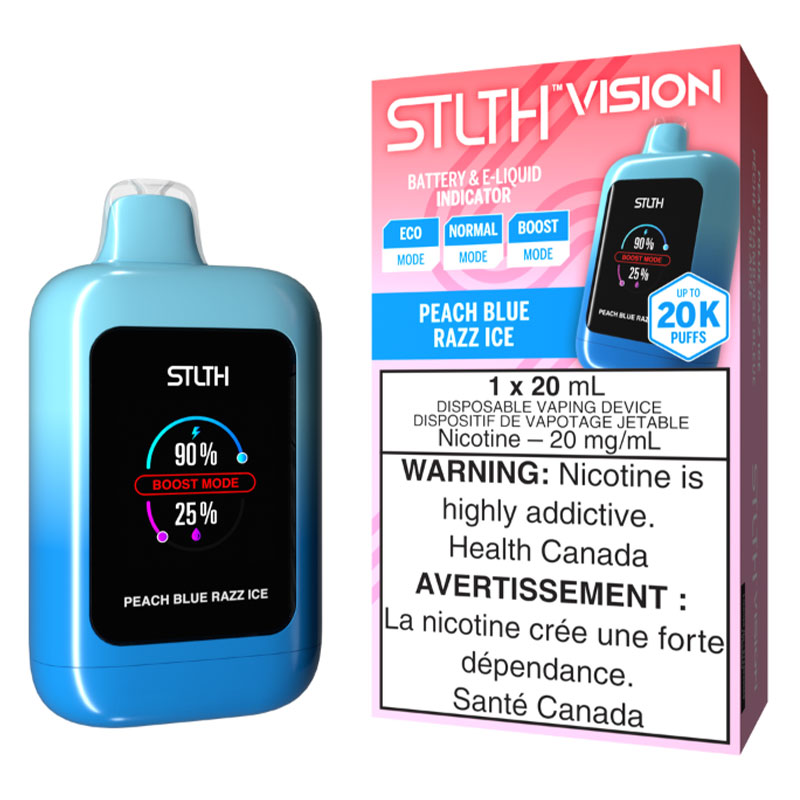 STLTH VISION 20K - PEACH BLUE RAZZ ICE