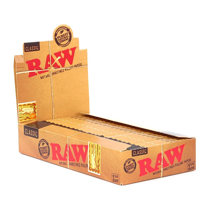 RAW CLASSIC 1 1/4 ROLLING PAPERS - 24CT
