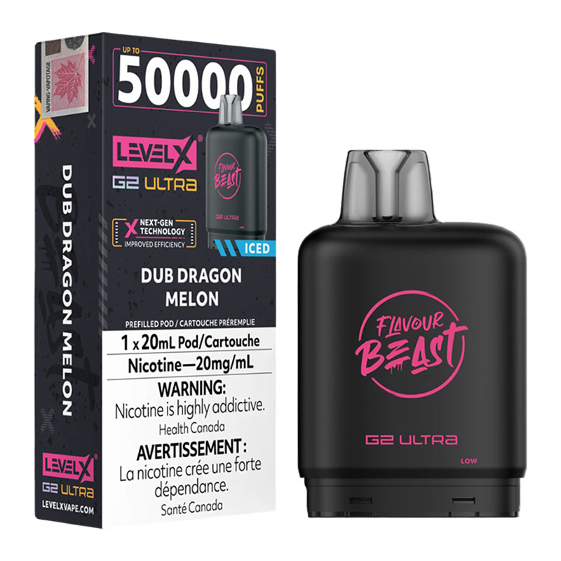 LEVEL X FLAVOUR BEAST G2 ULTRA 50K - DUB DRAGON MELON