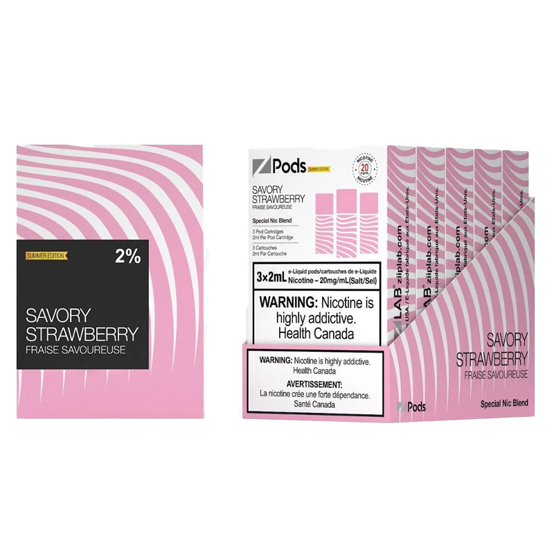 Z POD 2% 3 X 2ML - SAVORY STRAWBERRY