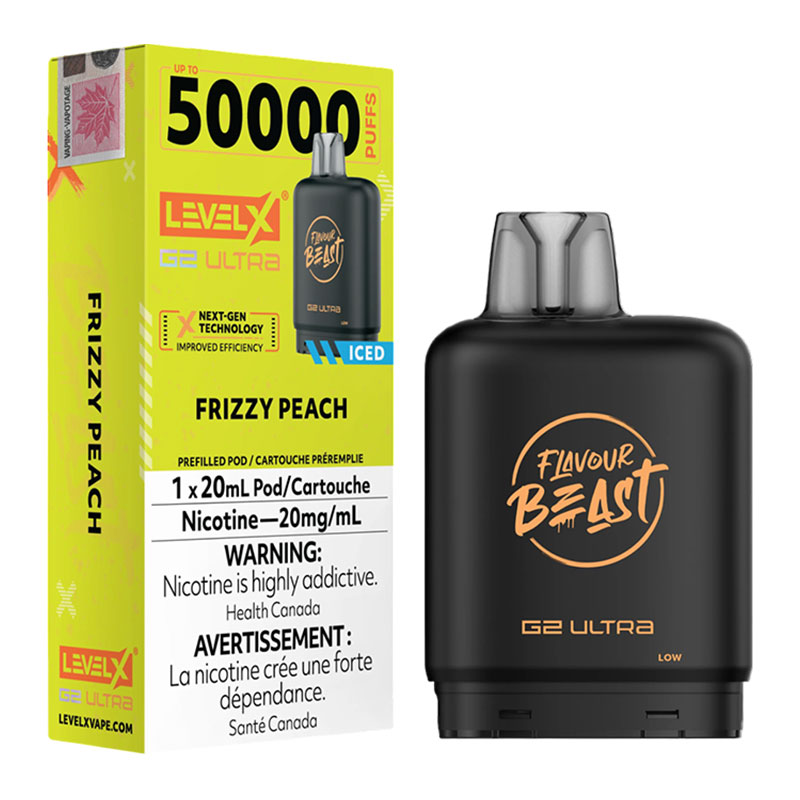 LEVEL X FLAVOUR BEAST G2 ULTRA 50K - FRIZZY PEACH