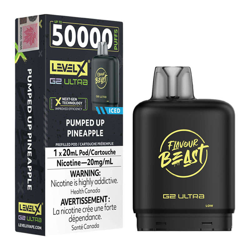 LEVEL X FLAVOUR BEAST G2 ULTRA 50K - PUMPED UP PINEAPPLE