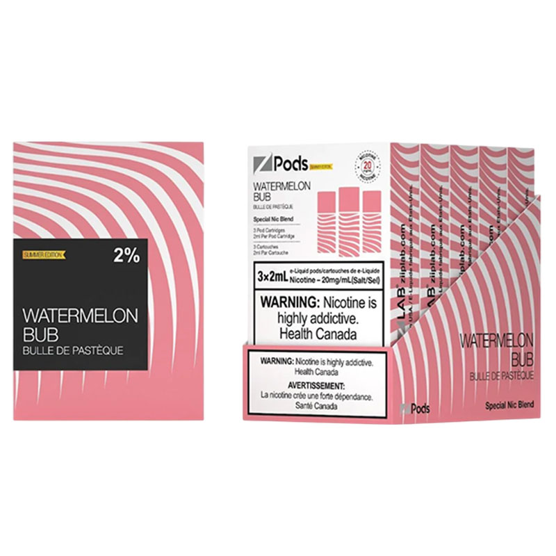 Z POD 2% 3 X 2ML - WATERMELON BUB