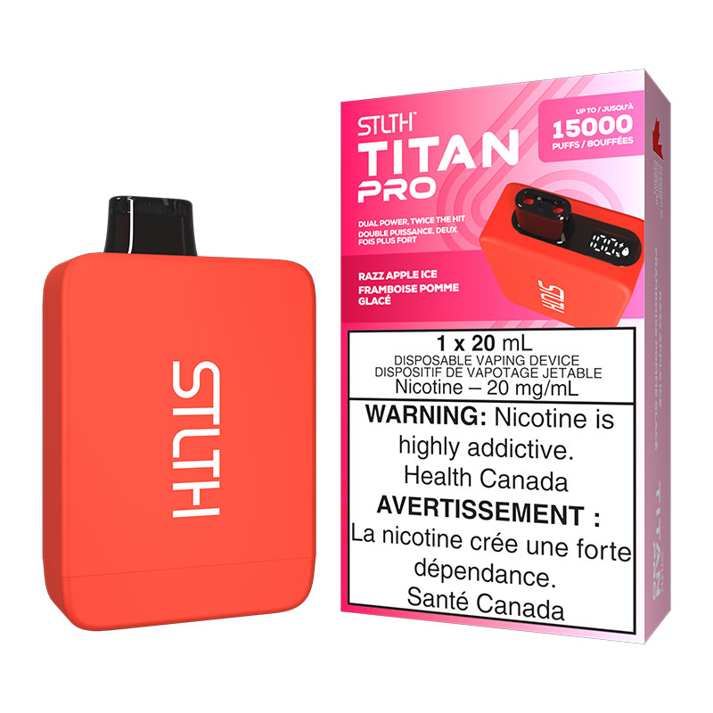 STLTH TITAN PRO RAZZ APPLE ICE 5PC
