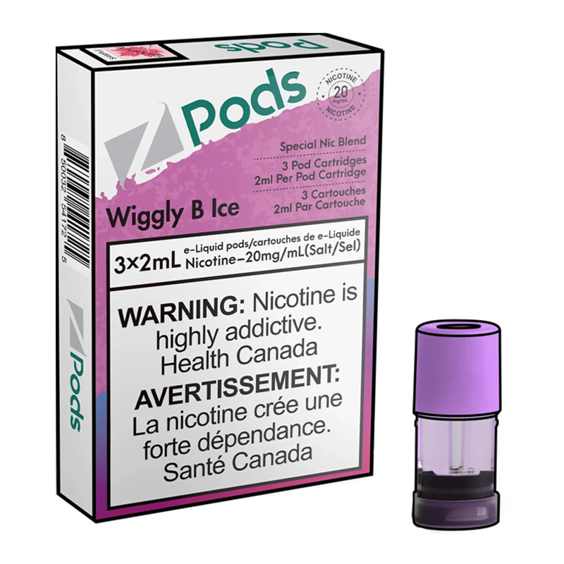 Z POD 2% 3 X 2ML - WIGGLY B ICE
