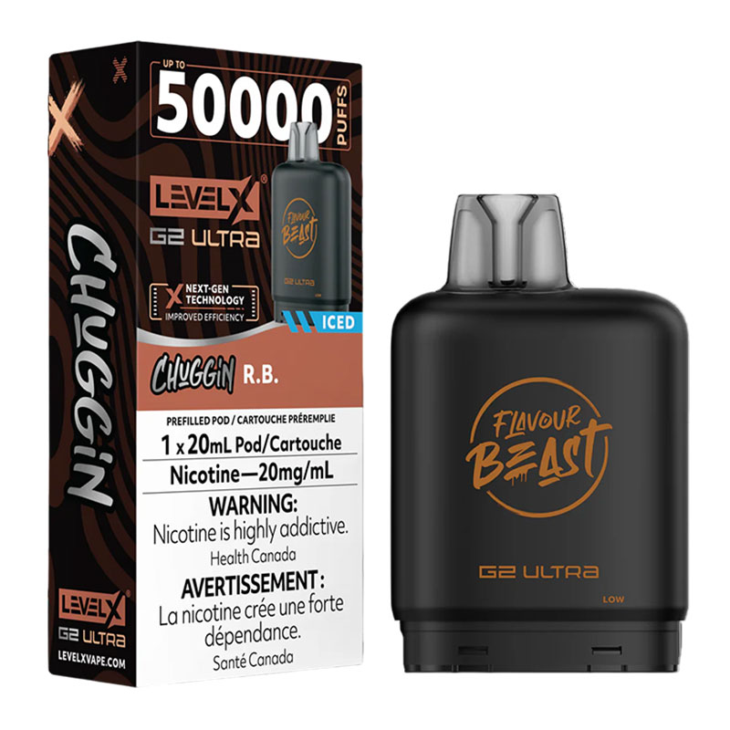 LEVEL X FLAVOUR BEAST G2 ULTRA 50K - (CHUGGIN') R.B. (ICED)