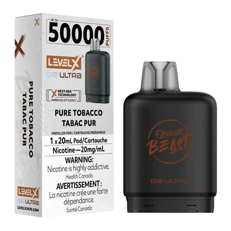 LEVEL X FLAVOUR BEAST G2 ULTRA 50K - PURE TOBACCO