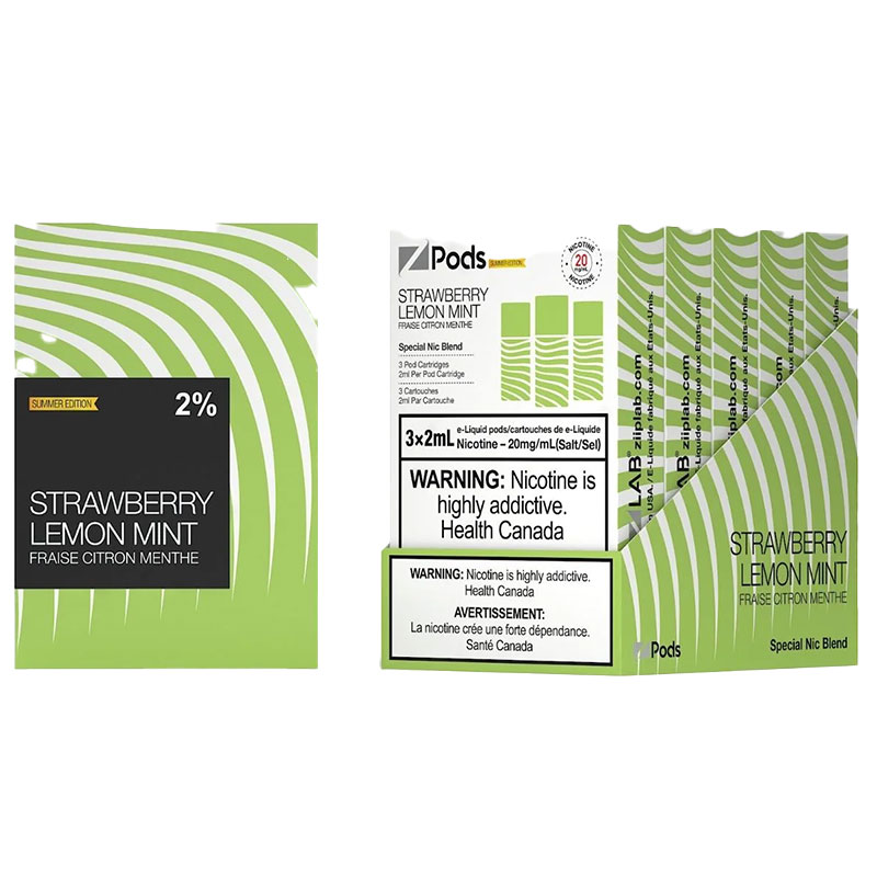 Z POD 2% 3 X 2ML - STRAWBERRY LEMON MINT