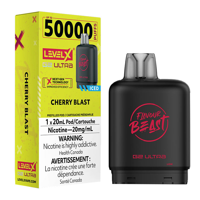 LEVEL X FLAVOUR BEAST G2 ULTRA 50K - CHERRY BLAST