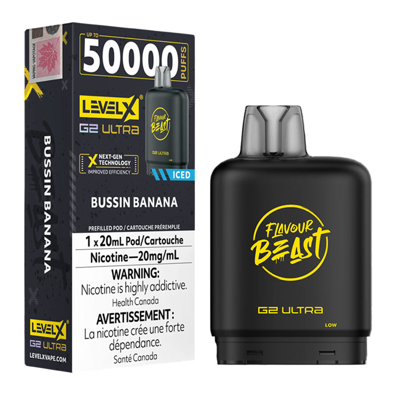 LEVEL X FLAVOUR BEAST G2 ULTRA 50K - BUSSIN BANANA