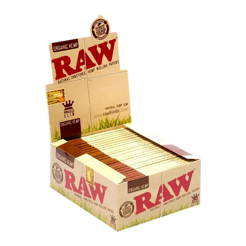 RAW ORGANIC HEMP KS SLIM ROLLING PAPERS - 50CT