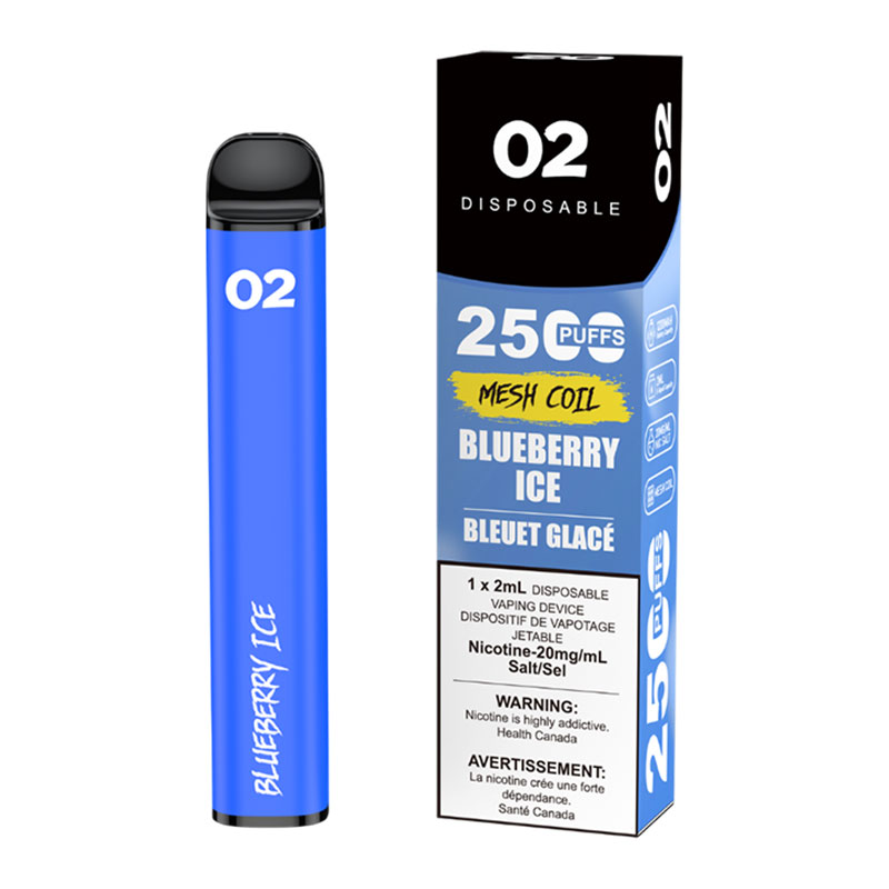 O2 2500 - BLUEBERRY ICE (10 CT)