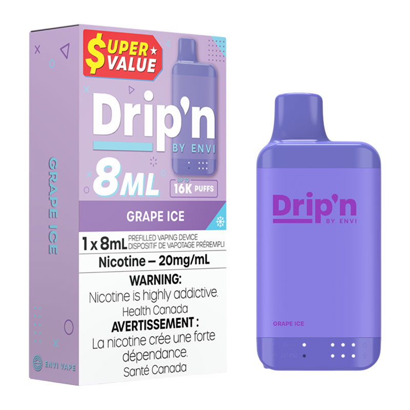 DRIP'N 8ML - GRAPE ICE