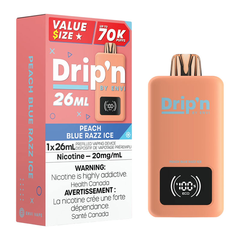 DRIP'N 26ML - PEACH BLUE RAZZ ICE