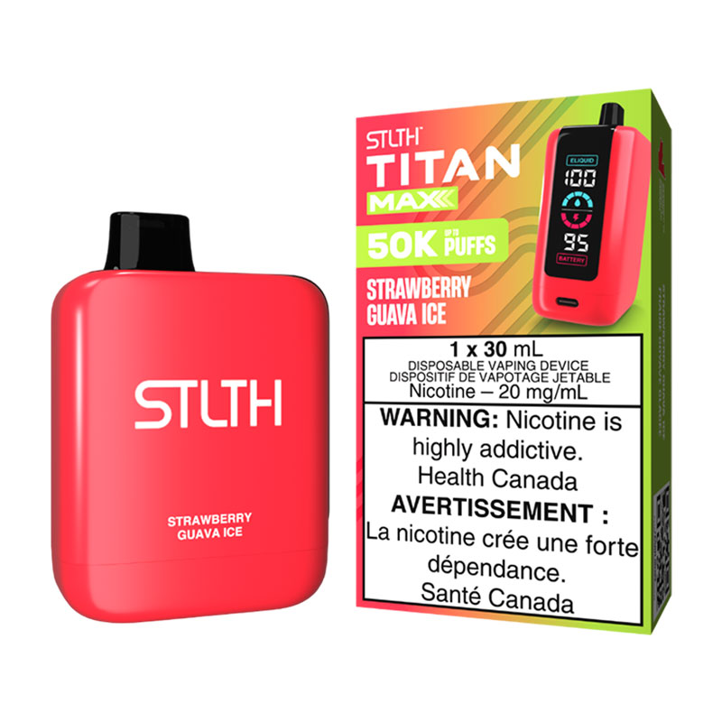 STLTH TITAN MAX 50K - STRAWBERRY GUAVA ICE