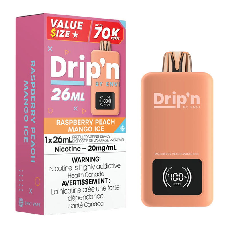 DRIP'N 26ML - RASPBERRY PEACH MANGO ICE