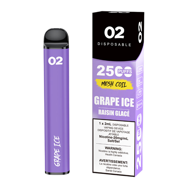 O2 2500 - GRAPE ICE (10 CT)