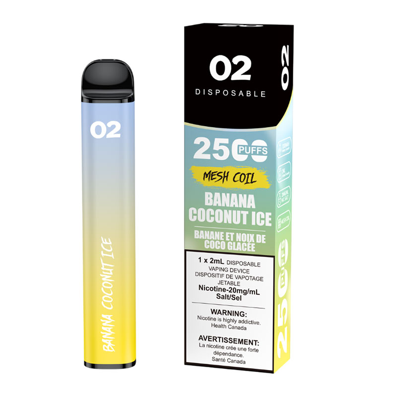 O2 2500 - BANANA COCONUT ICE (10 CT)