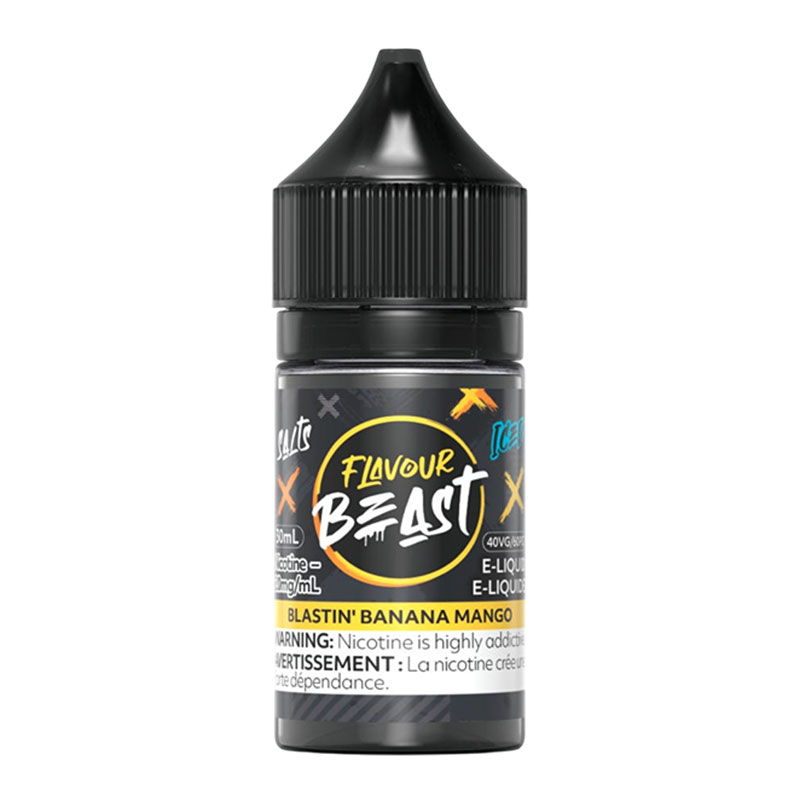 FLAVOUR BEAST E-LIQUID SALT 30ML - BLASTIN' BANANA MANGO ICED