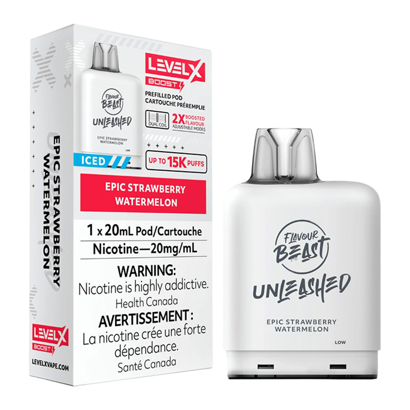 LEVEL X FLAVOUR BEAST UNLEASHED BOOST G2 - EPIC STRAWBERRY WATERMELON