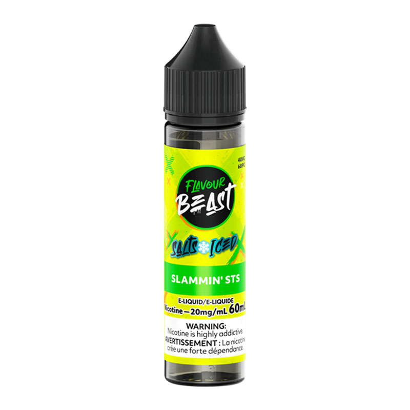 FLAVOUR BEAST E-LIQUID SALT 60ML - SLAMMIN' STS (ICED)