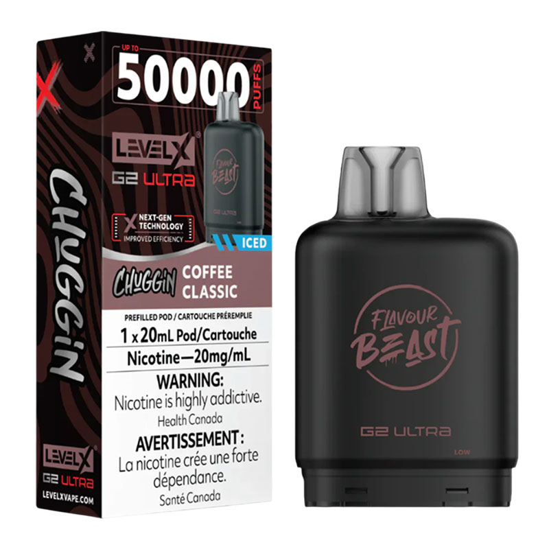 LEVEL X FLAVOUR BEAST G2 ULTRA 50K - (CHUGGIN') COFFEE CLASSIC (ICED)