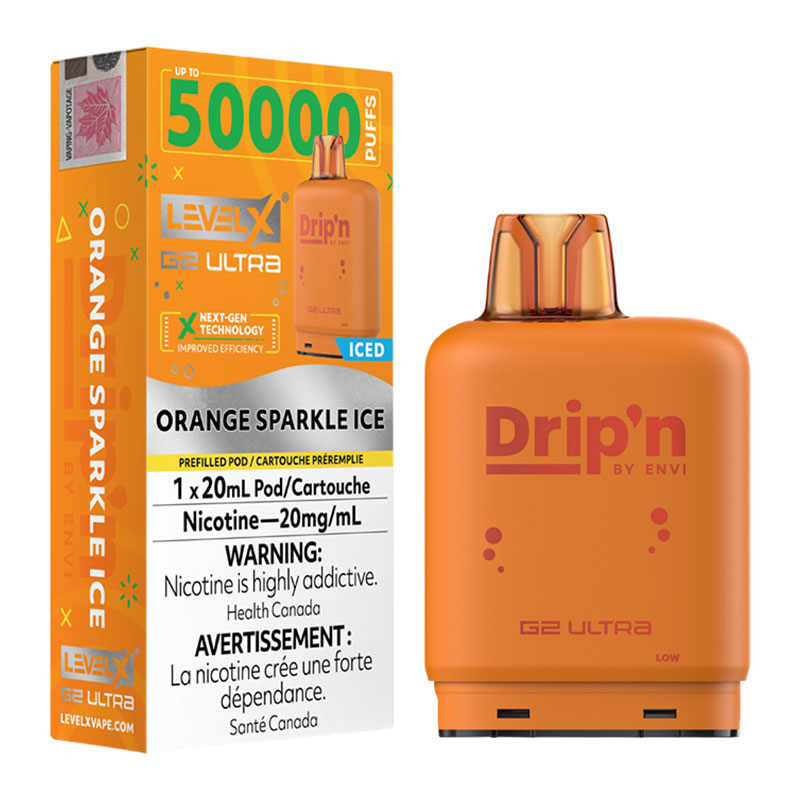 LEVEL X DRIP'N G2 ULTRA - ORANGE SPARKLE ICE