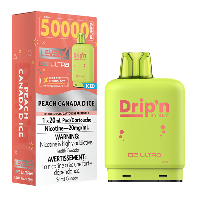 LEVEL X DRIP'N G2 ULTRA - PEACH CANADA D ICE