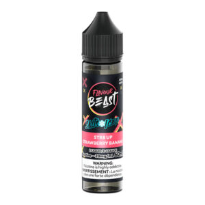 FLAVOUR BEAST E-LIQUID SALT 60ML - STR8 UP STRAWBERRY BANANA (ICED)