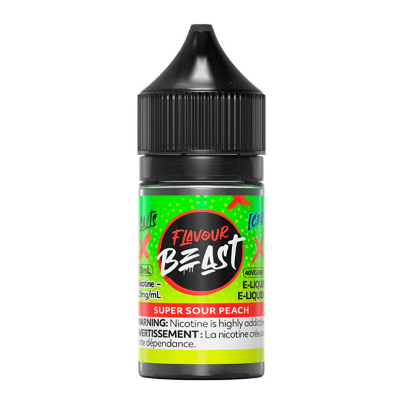 FLAVOUR BEAST E-LIQUID SALT 30ML - SUPER SOUR PEACH