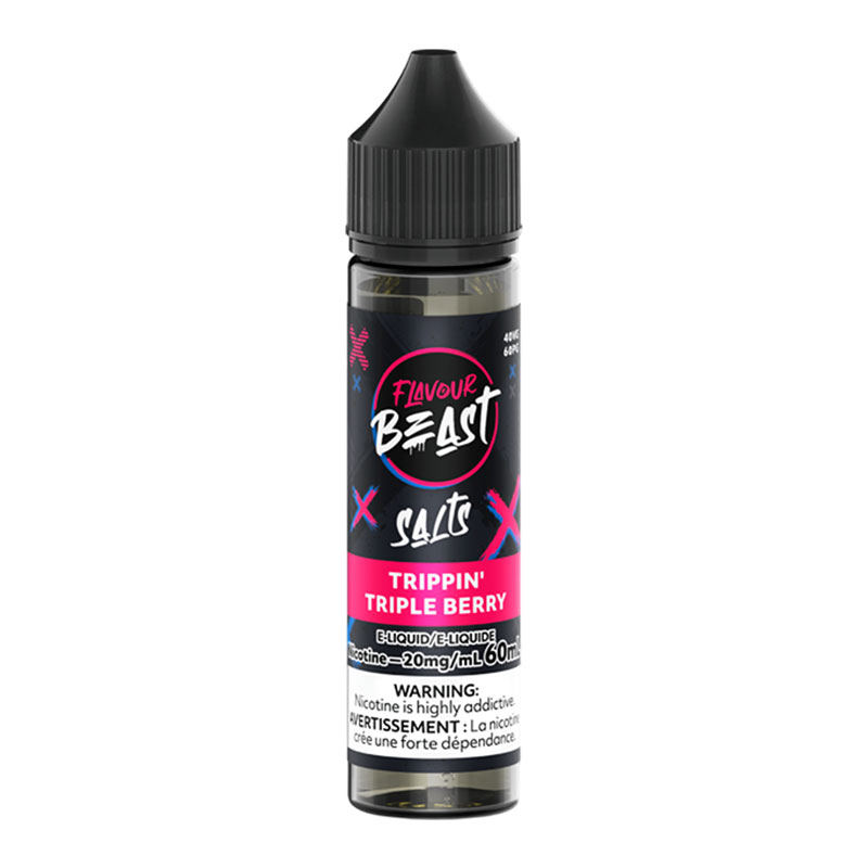 FLAVOUR BEAST E-LIQUID SALT 60ML - TRIPPIN' TRIPLE BERRY